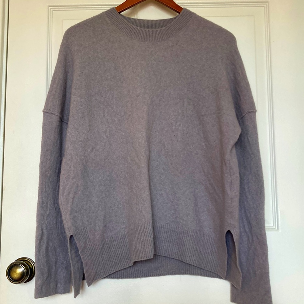 All Saints Grey Wool Blend Sweater